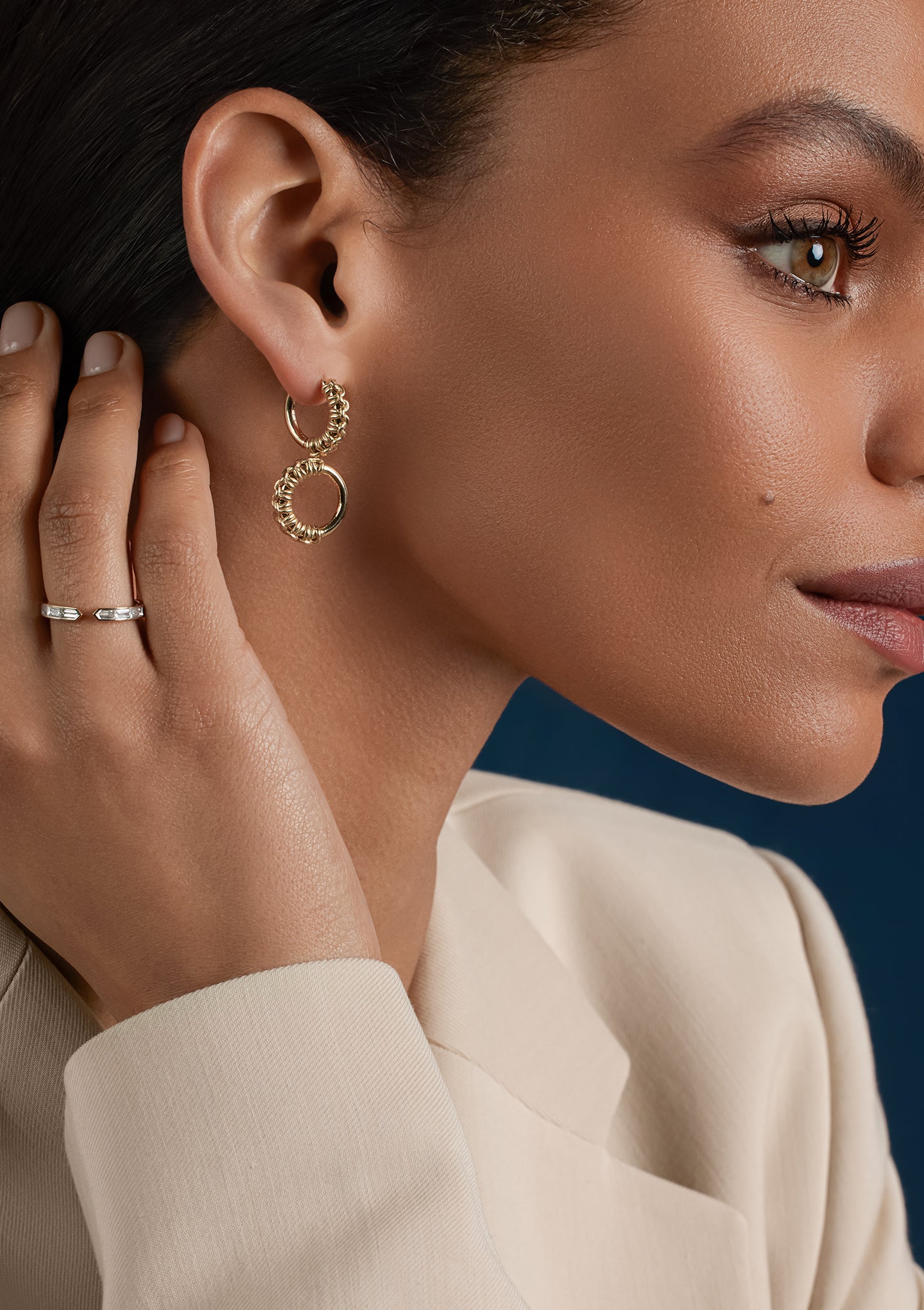 The Knot Drop Hoops gallery image